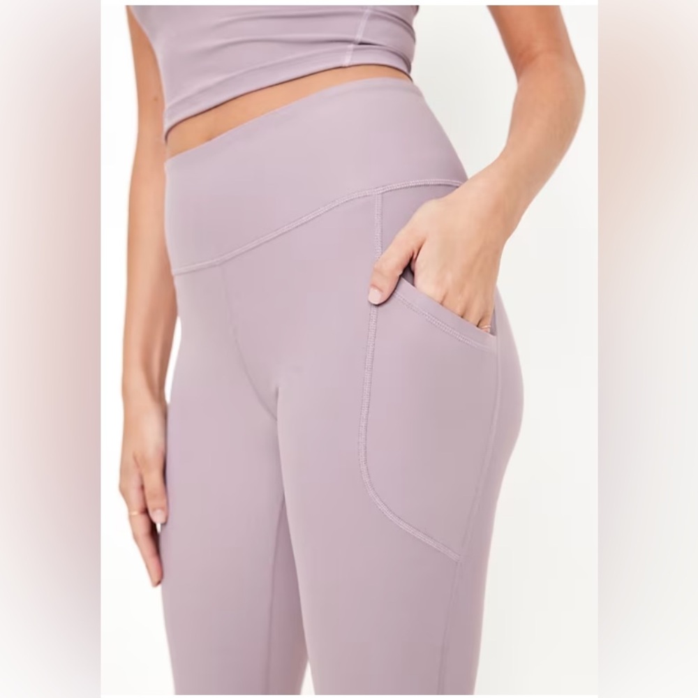 NEW High-Waisted PowerSoft 7/8 Leggings Size M - Picture 3 of 6